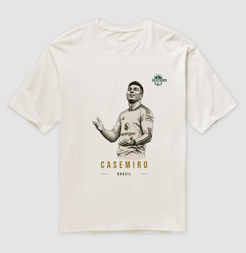 Camiseta Oversized Casemiro - Edição Legend Gold