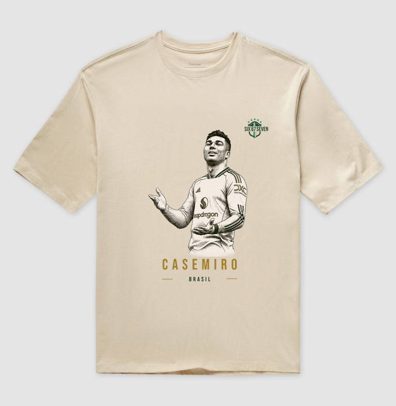 Camiseta Oversized Casemiro - Edição Legend Gold