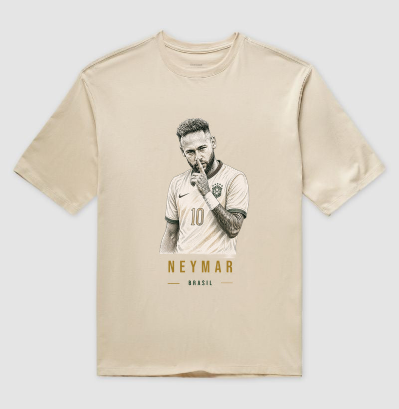 Camiseta Oversized Neymar Jr. - Shhh Legend Gold