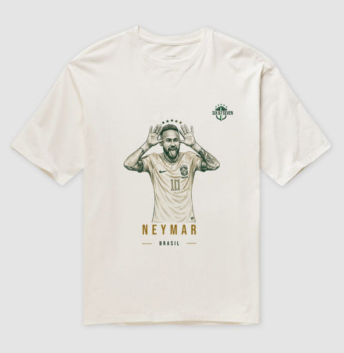 Camiseta Oversized Neymar - Edição Legend Gold