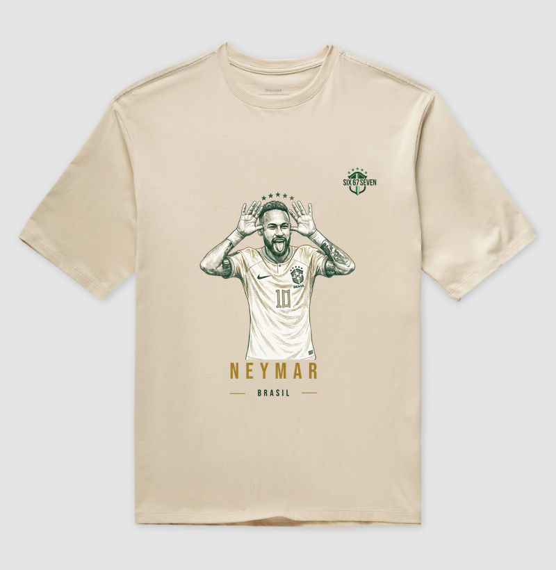 Camiseta Oversized Neymar - Edição Legend Gold